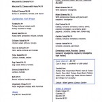 Blue Elephant cafe menu page 2